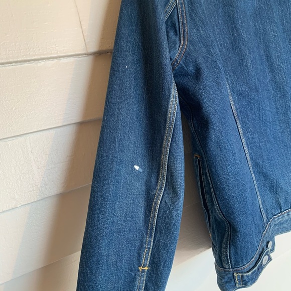 Levi's Men's Sherpa Lined Blue Denim Jacket - Picture 4 of 5